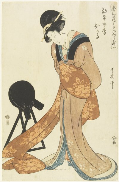 Esposa Kanari Okaru, janeiro de 1806 de Kitagawa Utamaro